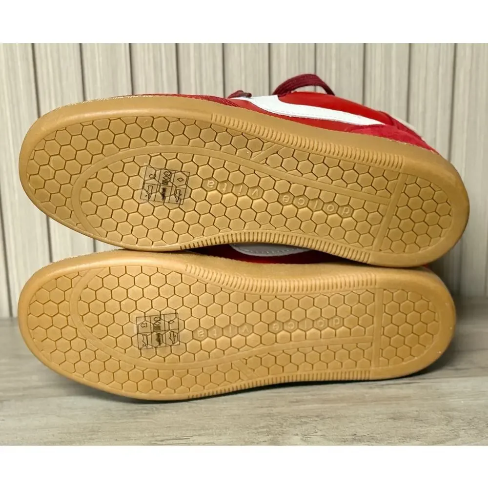 Dolce Vita Notice Sneakers Crimson Suede Women's Size 9.5M